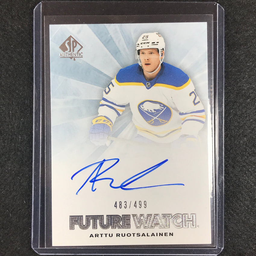 2022-23 Sp Authentic Nhl Arttu Ruotsalainen Future Watch Rookie Auto 483/499