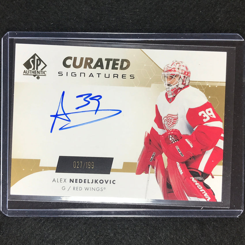 2022-23 Sp Authentic Nhl Alex Nedeljkovic Sp Curated Signatures Auto 27/199