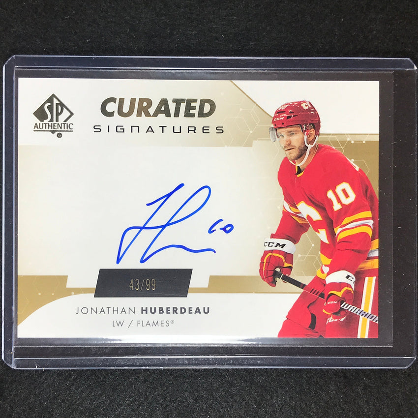 2022-23 Sp Authentic Nhl Jonathan Huberdeau Sp Curated Signatures Auto 43/99