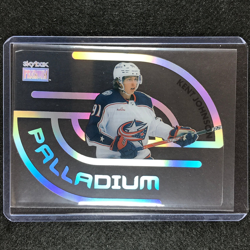 2022-23 Metal Universe NHL KENT JOHNSON Palladium Die-Cut Acetate Rookie #30