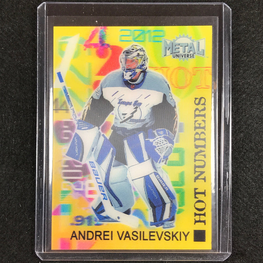 2022-23 Metal Universe Nhl Andrei Vasilevskiy Hot Numbers Lenticular Ssp No 14