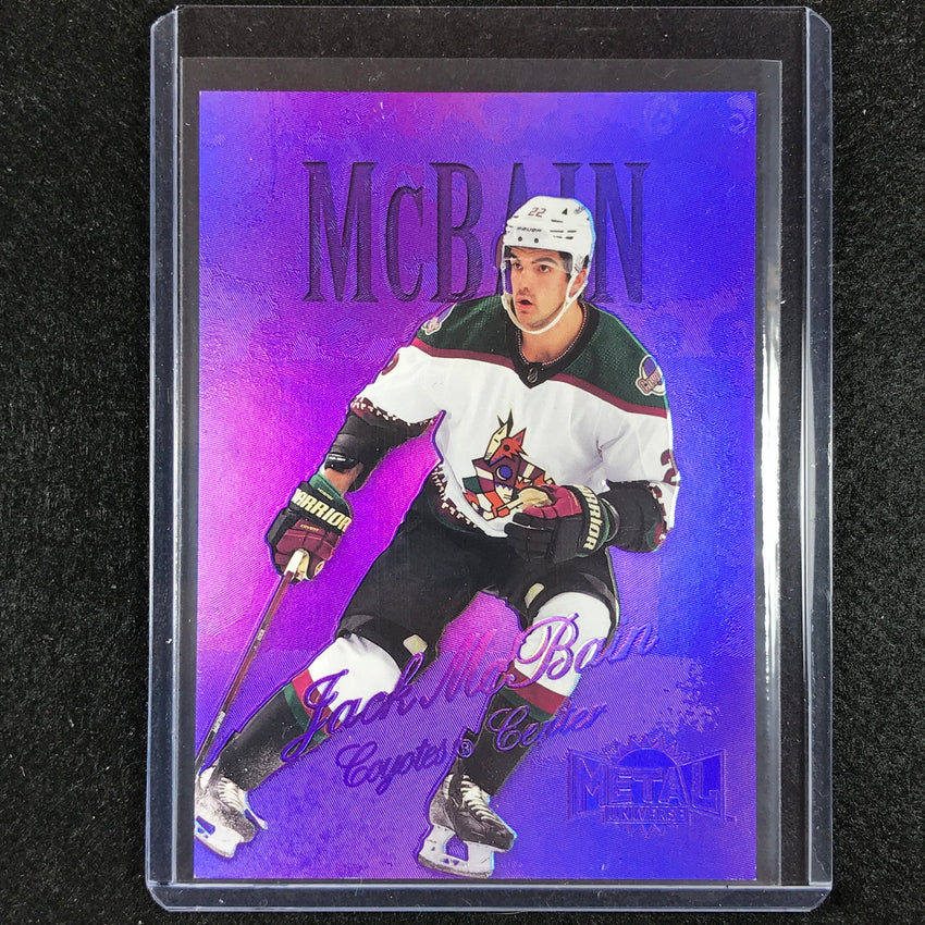 2022-23 Metal Universe Nhl Jack Mcbain 1998-99 Retro Rookie Purple Fx 73/199