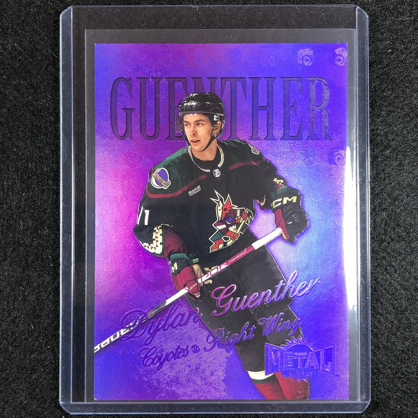 2022-23 Metal Universe Nhl Dylan Guenther 1998-99 Retro Rookie Purple Fx 1/199