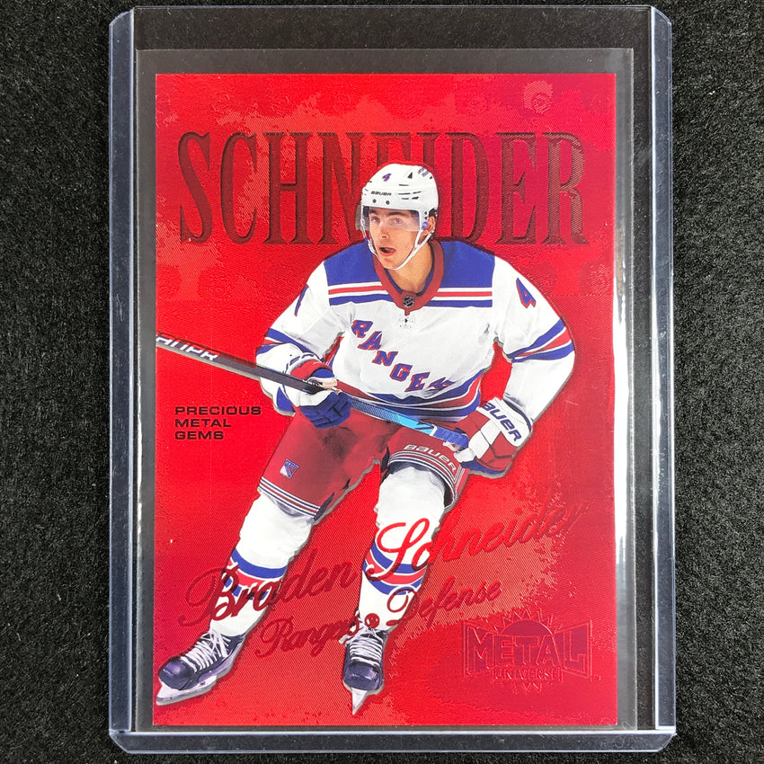 2022-23 Metal Universe Nhl Braden Schneider 1998-99 Retro Rookie Pmg Red 88/100
