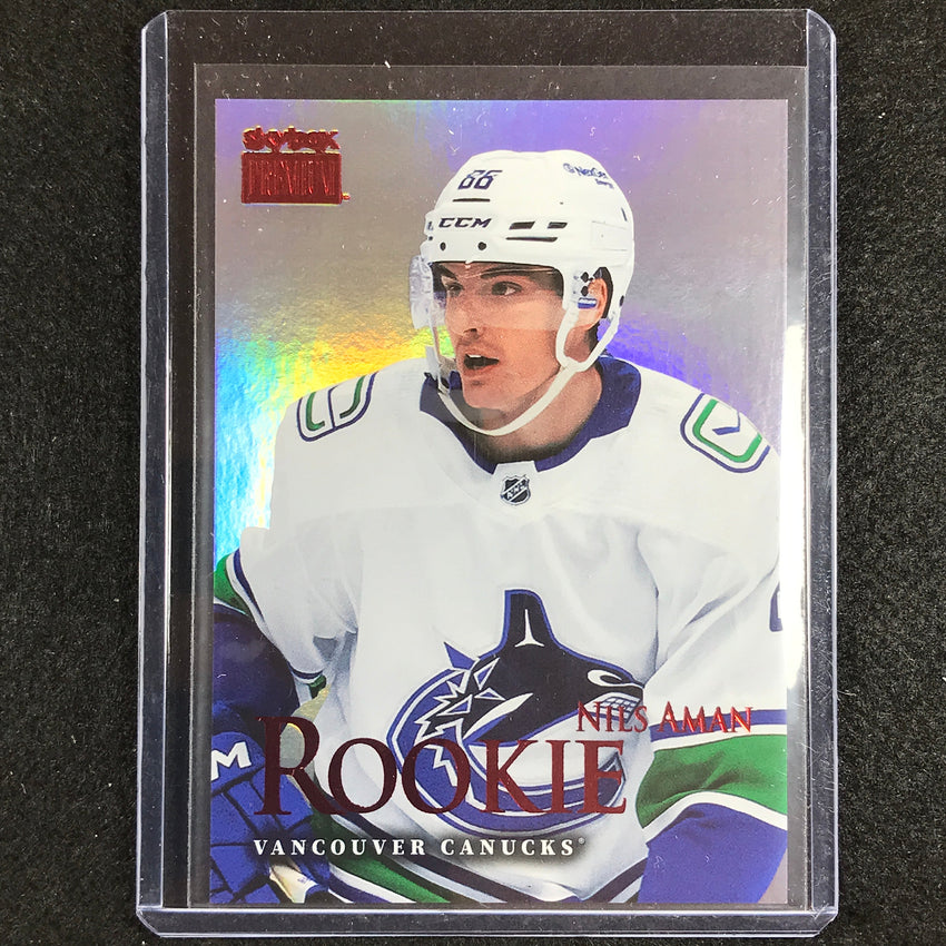 2022-23 Metal Universe Nhl Nils Aman Premium Prospects Rookie Star Rubies 33/50