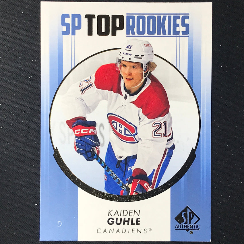 2022-23 SP Authentic NHL KAIDEN GUHLE Top Rookies Blue #4