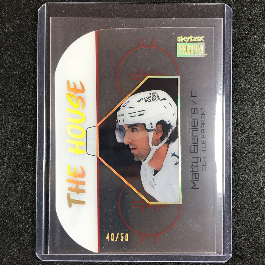 2022-23 Metal Universe Nhl Matty Beniers The House Die-cut Rookie Gold 40/50