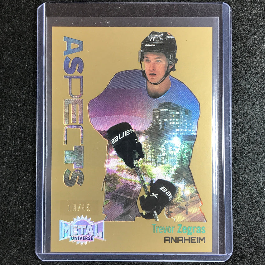 2022-23 Metal Universe Nhl Trevor Zegras Aspects Gold 19/49