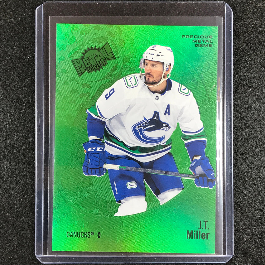 2022-23 Metal Universe Nhl J.t. Miller Precious Metal Gems Pmg Green 4/10 4/100