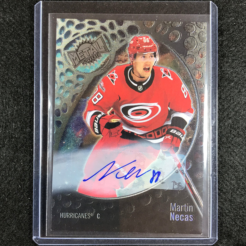 2022-23 Metal Universe Nhl Martin Necas Base Silver Fx Auto No 53