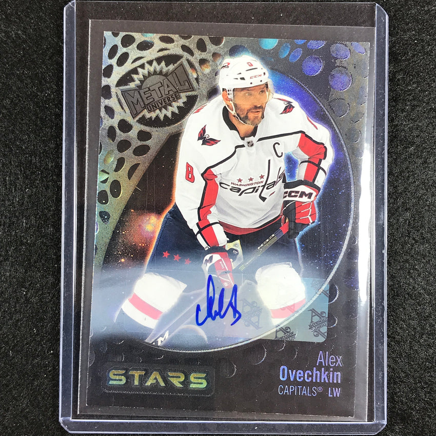 2022-23 Metal Universe NHL ALEX OVECHKIN Stars Base Silver FX Auto SSP #133