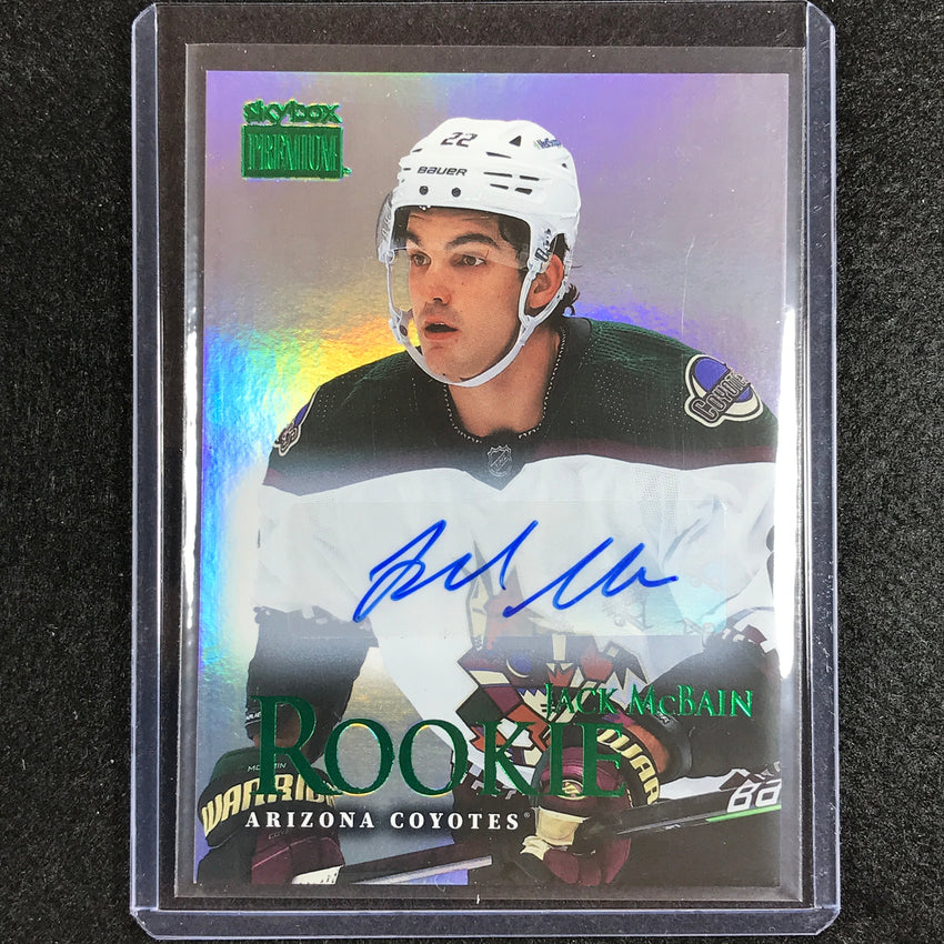 2022-23 Metal Universe NHL JACK MCBAIN Premium Prospects Rookie Auto Green #13