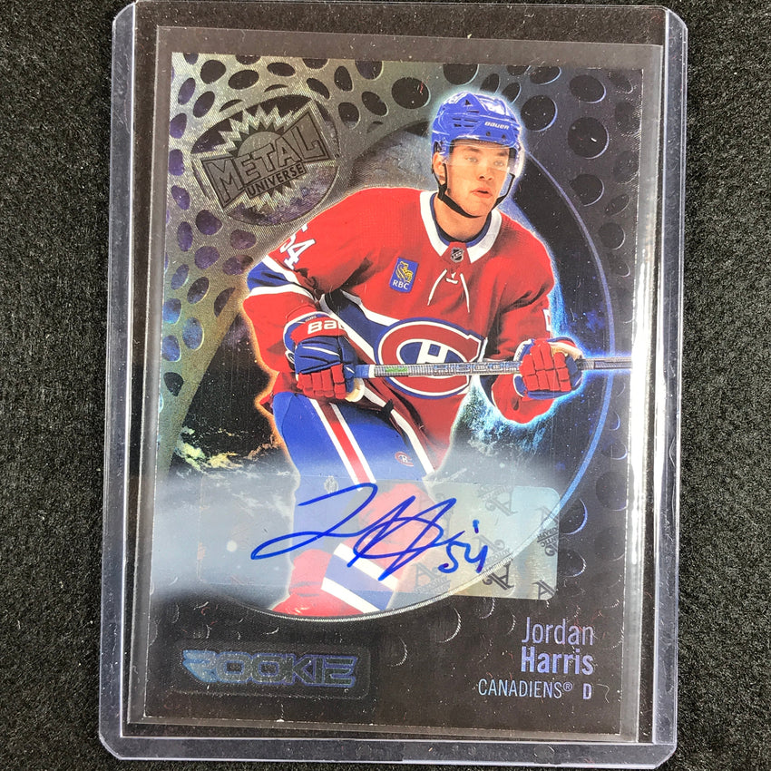 2022-23 Metal Universe Nhl Jordan Harris Rookie Silver Fx Auto 206/349