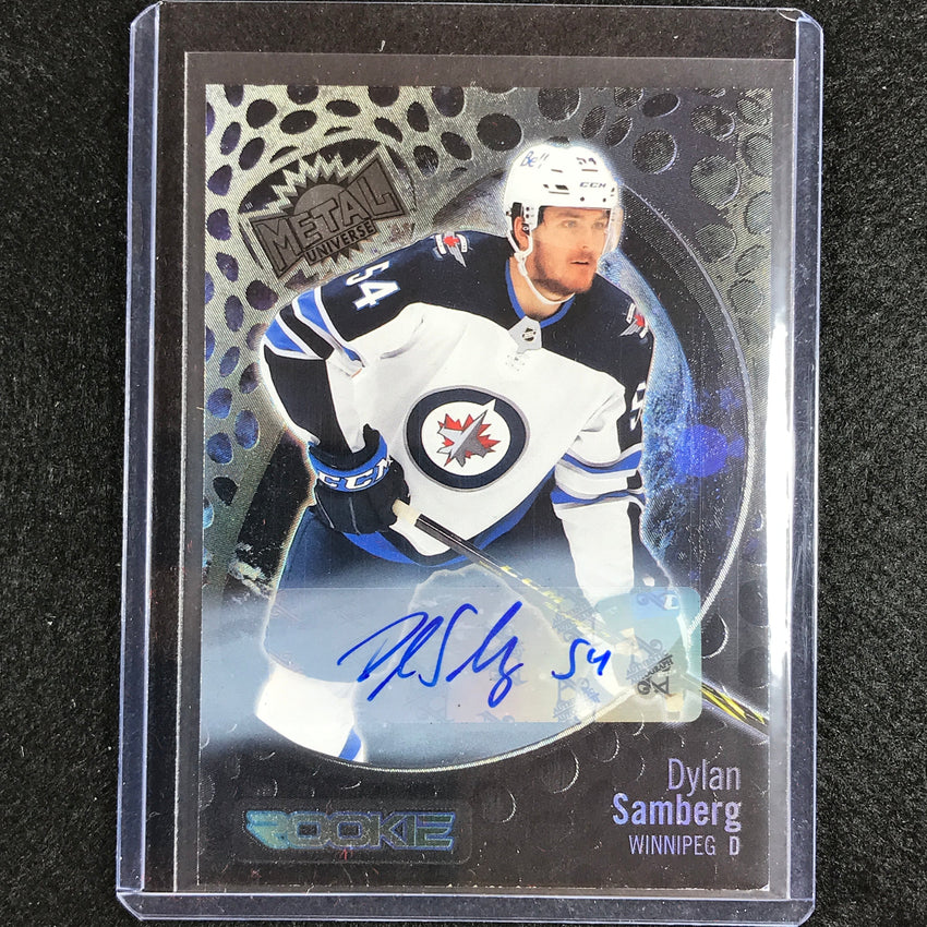 2022-23 Metal Universe Nhl Dylan Samberg Rookie Silver Fx Auto 123/349