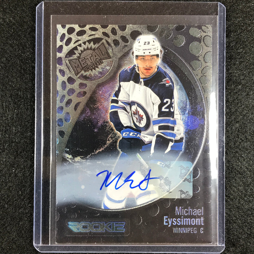 2022-23 Metal Universe Nhl Michael Eyssimont Rookie Silver Fx Auto 33/349