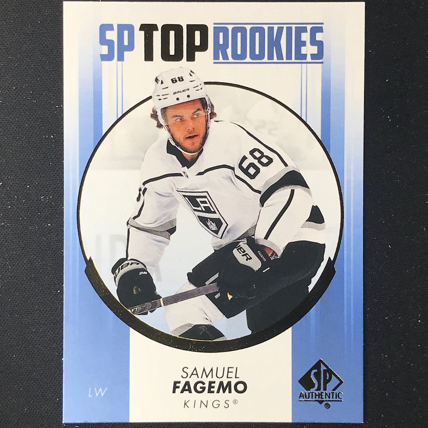 2022-23 SP Authentic NHL SAMUEL FAGEMO Top Rookies Blue #11