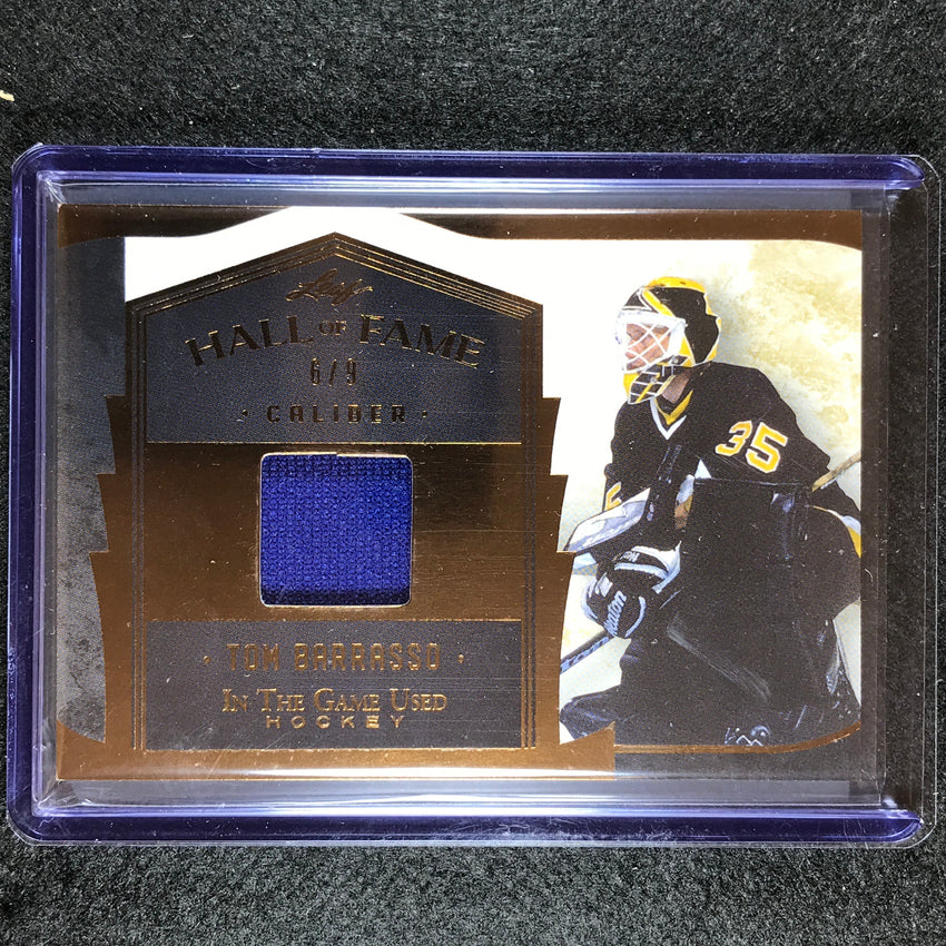 2022-23 In The Game Used Nhl Tom Barrasso Hall Of Fame Caliber Relic Bronze 6/9