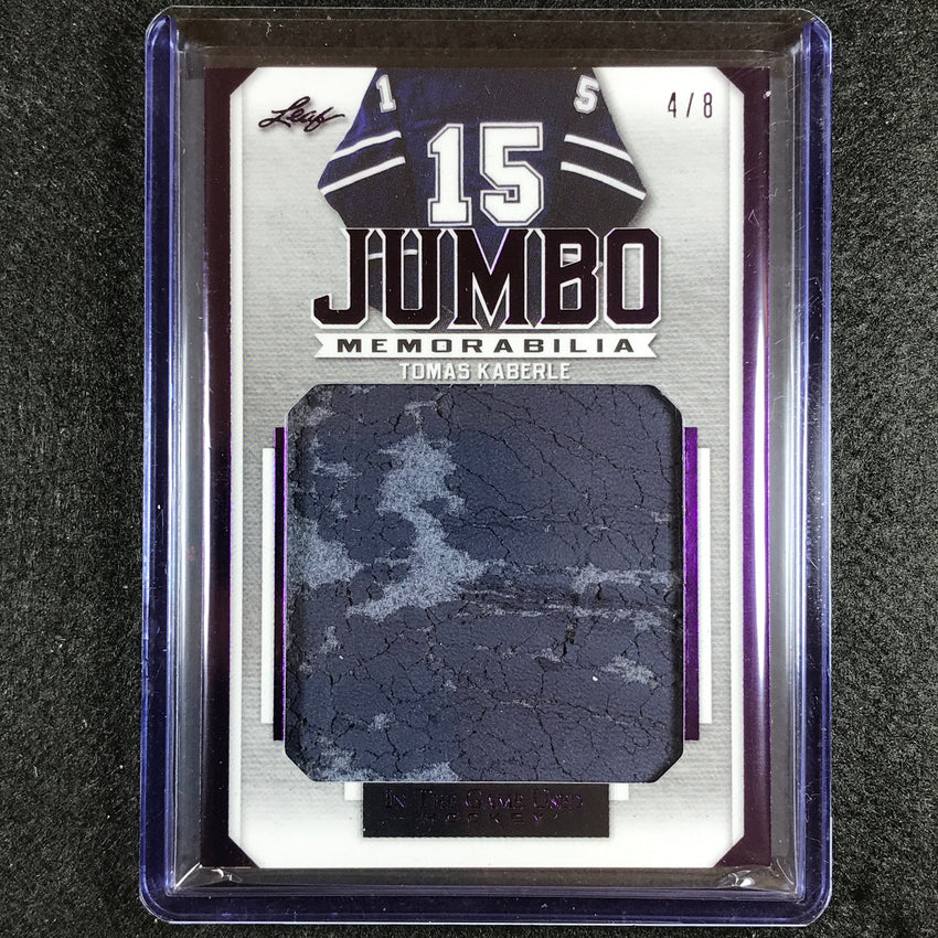 2022-23 In The Game Used Nhl Tomas Kaberle Jumbo Memorabilia Relic Purple 4/8