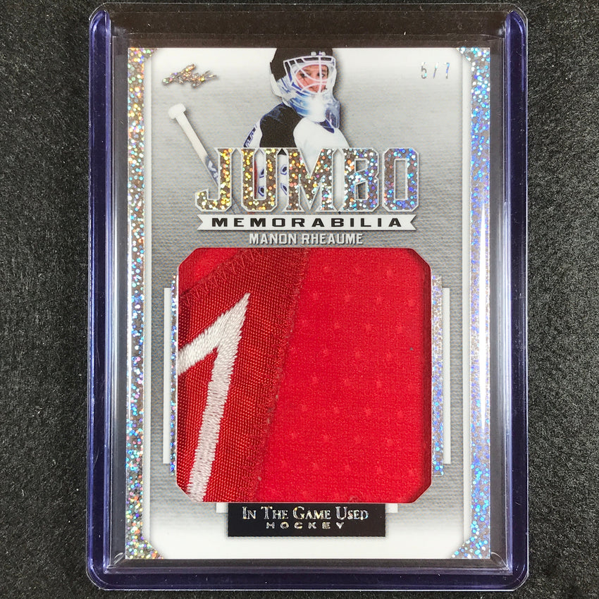 2022-23 In The Game Used Nhl Manon Rheaume Jumbo Memorabilia Relic Sparkle 5/7