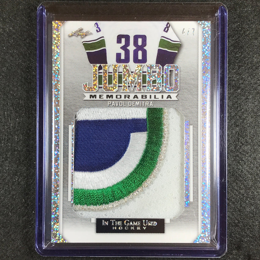 2022-23 In The Game Used Nhl Pavel Demitra Jumbo Memorabilia Relic Sparkle 4/7