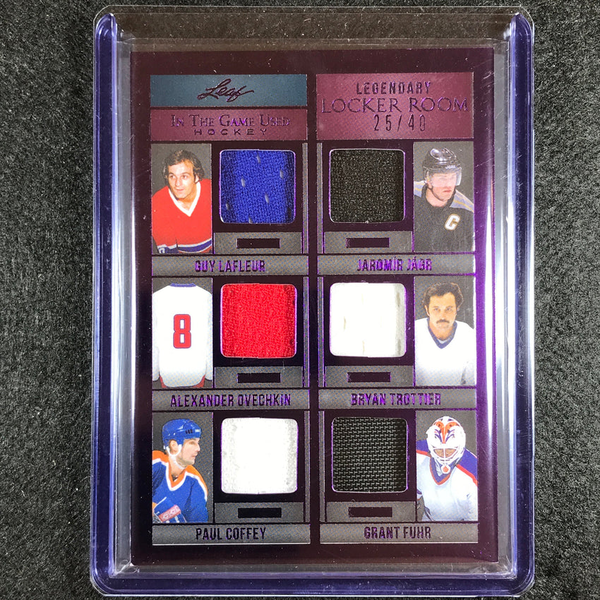 2022-23 In The Game Used Nhl Lafleur Jagr Ovechkin Fuhr Locker Room Relic 25/40