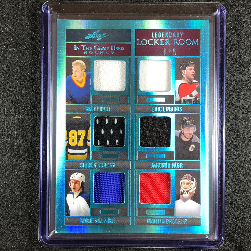 2022-23 In The Game Used Nhl Hull Lindros Crosby Jagr Locker Room Relic 1/5