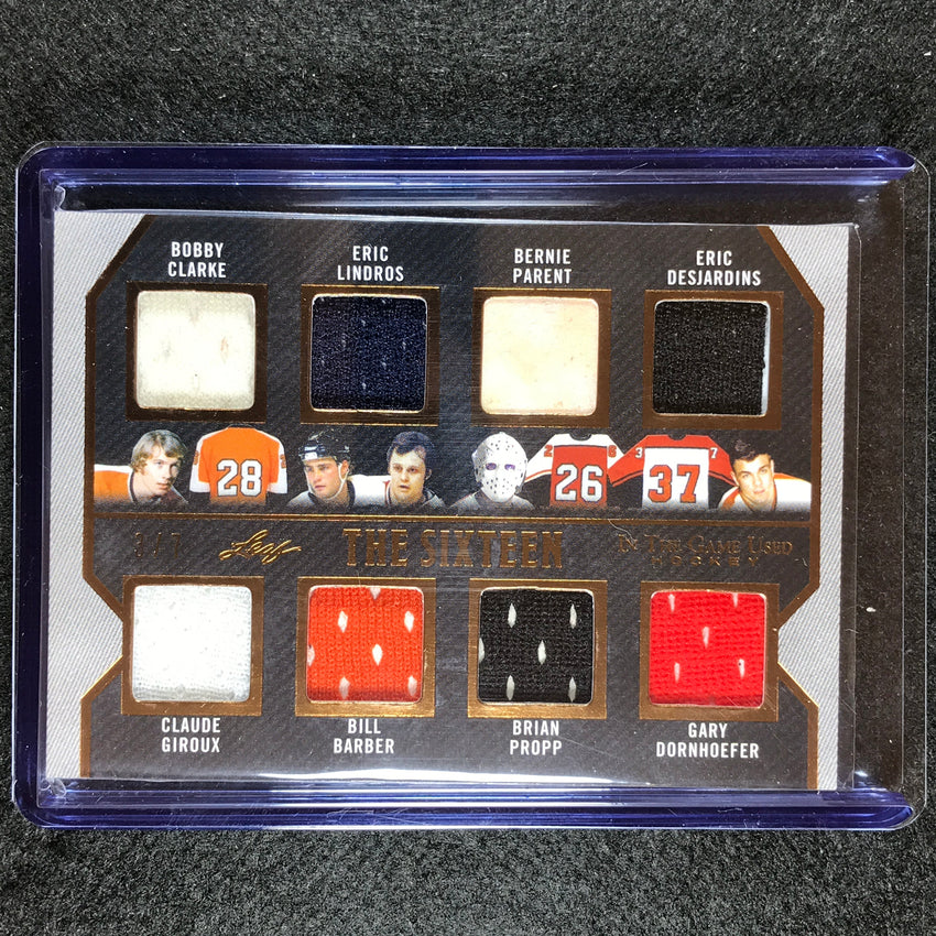2022-23 In The Game Used Nhl Clarke Recchi Giroux Leach The Sixteen 16 Relic 3/7