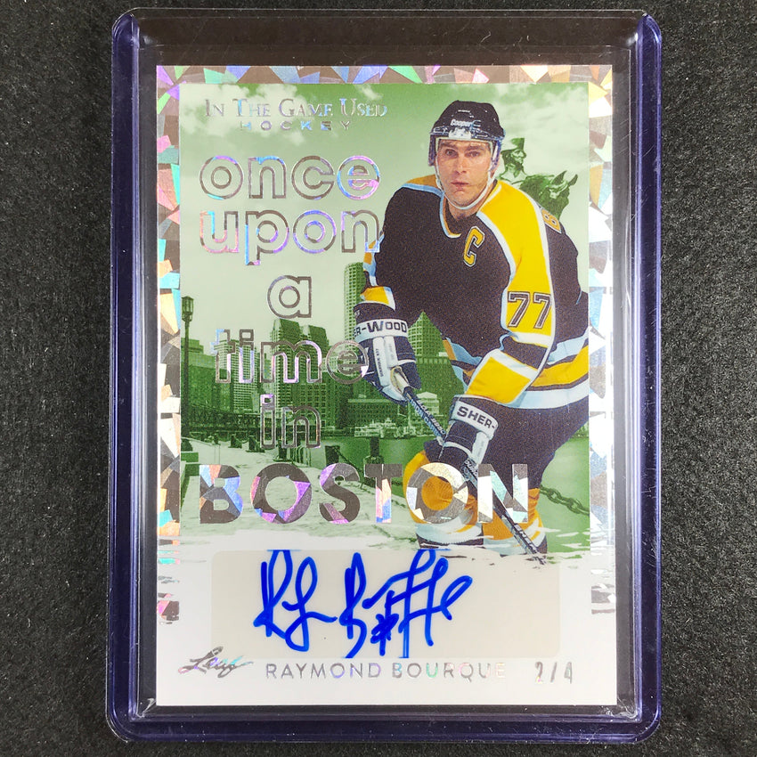 2022-23 In The Game Used Nhl Raymond Bourque Once Upon A Time In Boston Auto 2/4