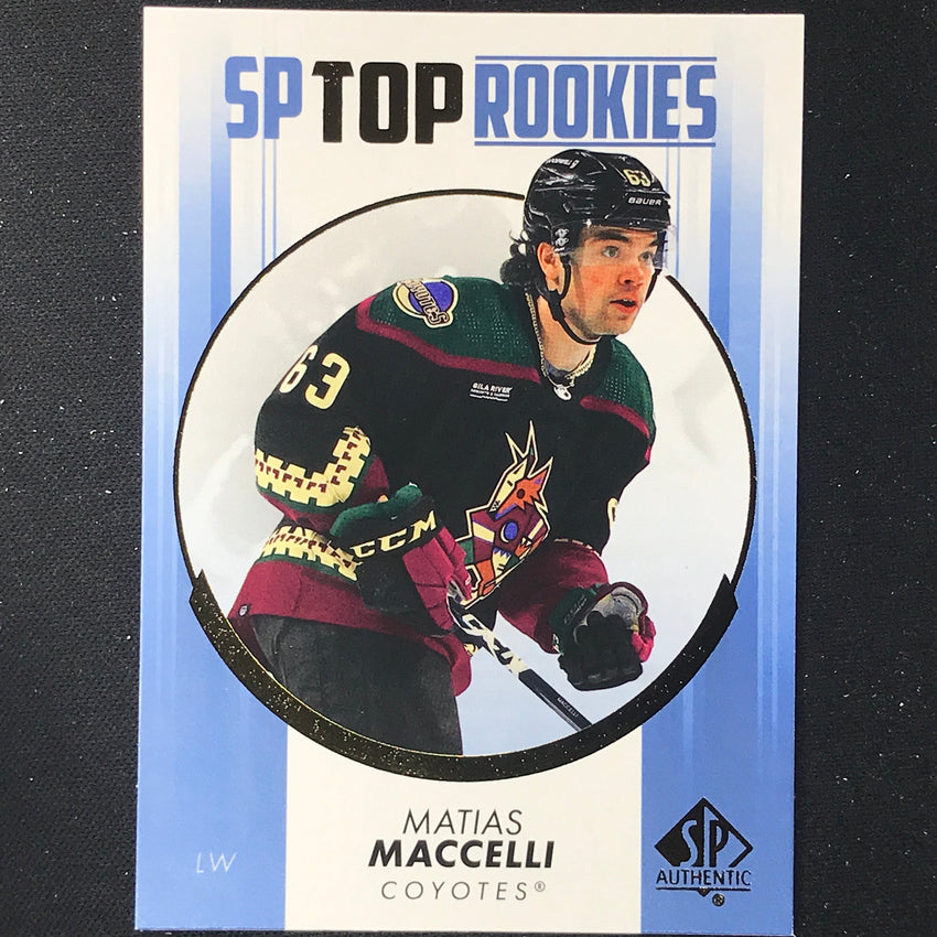2022-23 SP Authentic NHL MATIAS MACCELLI Top Rookies Blue #20
