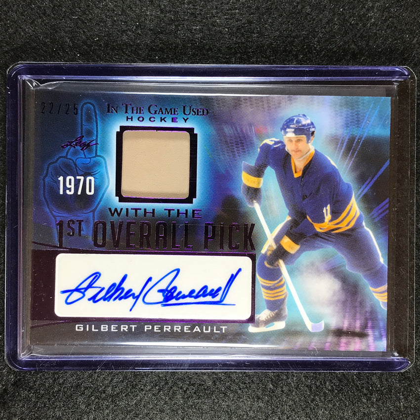 2022-23 In The Game Used Nhl Gilbert Perreault 1st Overall Pick Relic Auto 22/25