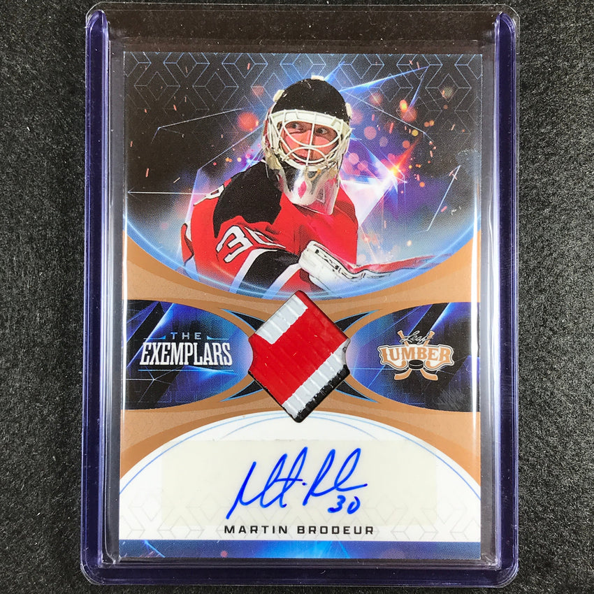 2021-22 Lumber Nhl Martin Brodeur The Exemplars Patch Relic Bronze No Mb1