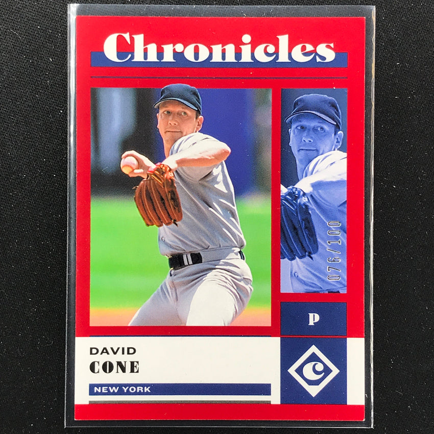 2023 Chronicles Mlb David Cone Chronicles Base Set Red 76/100