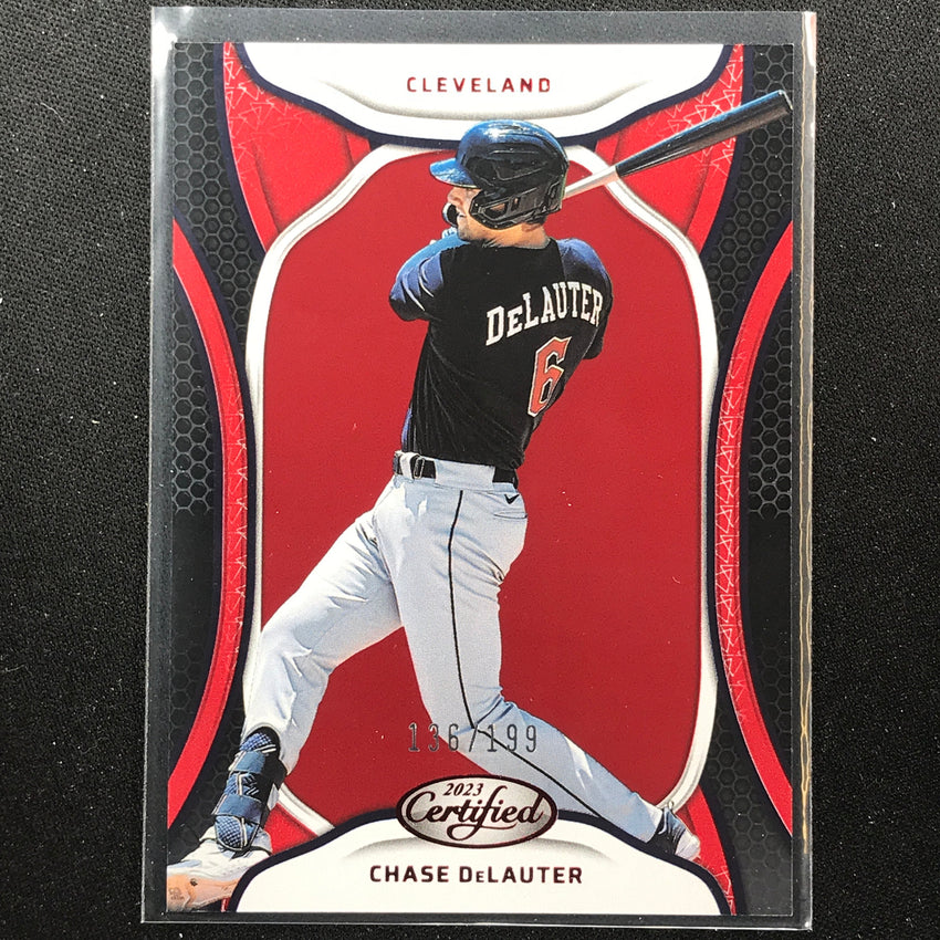 2023 Chronicles MLB CHASE DELAUTER Certified Red 136/199 #10