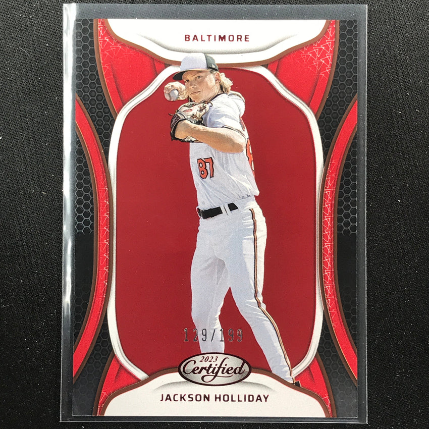 2023 Chronicles Mlb Jackson Holliday Certified Red 129/199 No 17