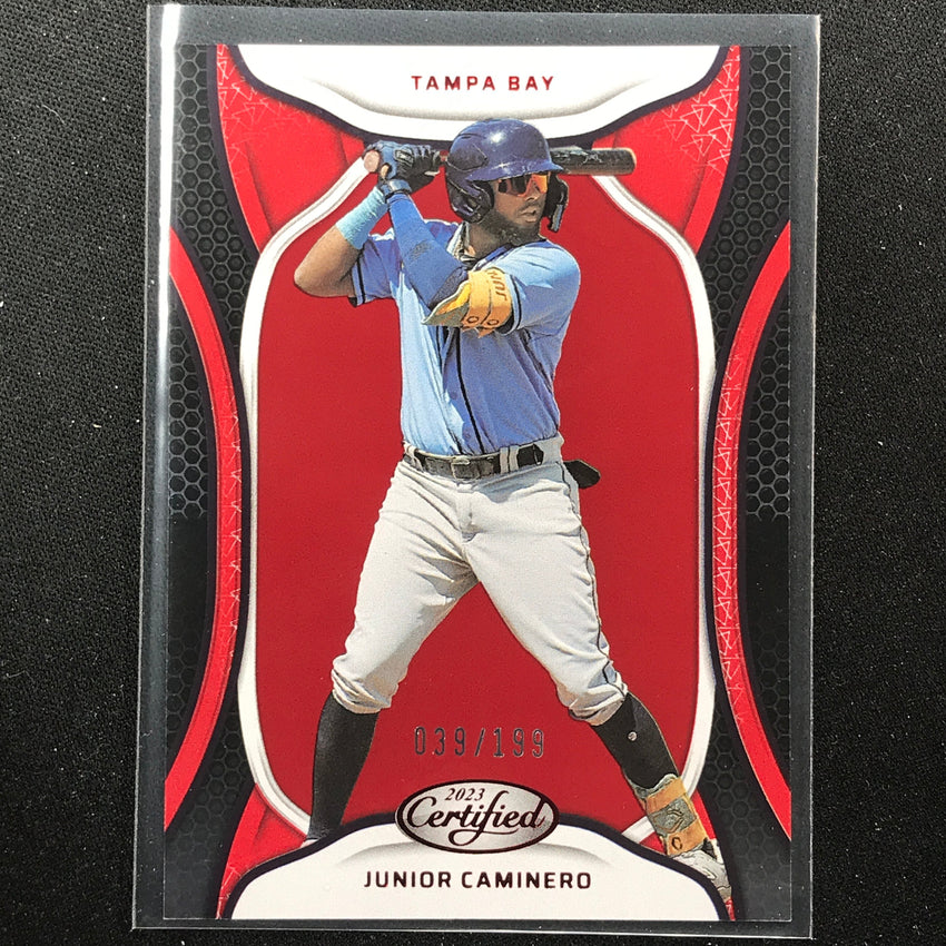 2023 Chronicles Mlb Junior Caminero Certified Red 39/199 No 24