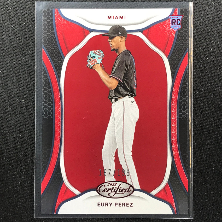 2023 Chronicles MLB EURY PEREZ Certified Rookie Red 187/199 #29