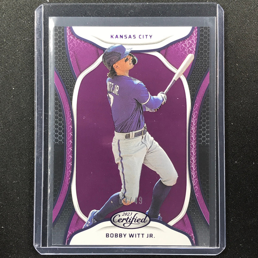 2023 Chronicles Mlb Bobby Witt Jr. Certified Purple 4/49