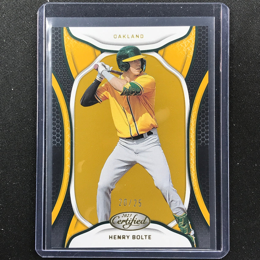 2023 Chronicles Mlb Henry Bolte Certified Gold 20/25