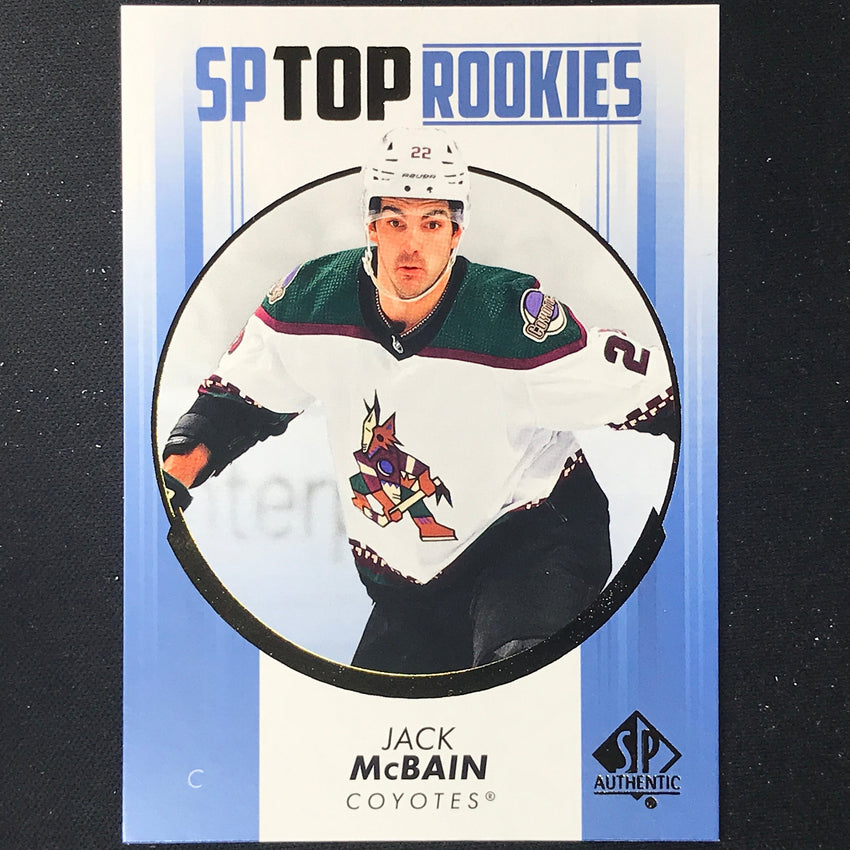 2022-23 SP Authentic NHL JACK MCBAIN Top Rookies Blue #40
