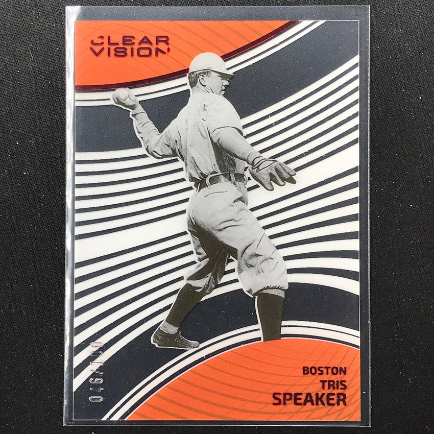 2023 Chronicles Mlb Tris Speaker Clear Vision Red 46/100