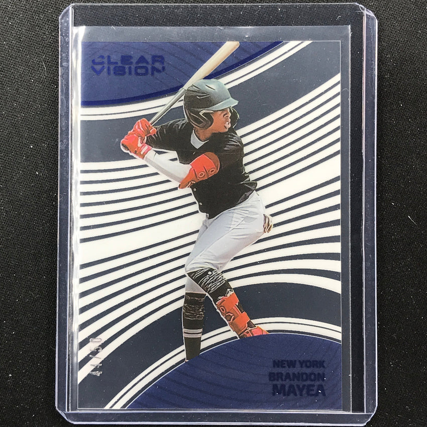 2023 Chronicles Mlb Brandon Mayea Clear Vision Blue 44/50