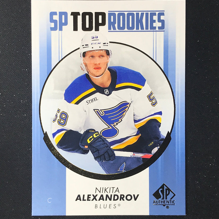 2022-23 SP Authentic NHL NIKITA ALEXANDROV Top Rookies Blue #44