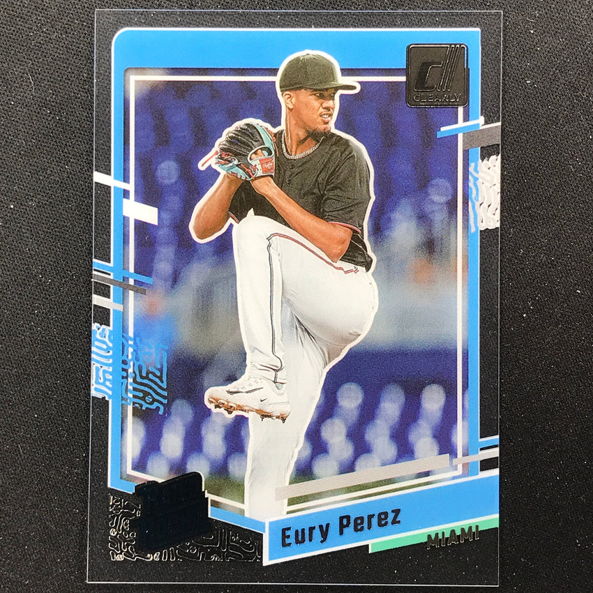 2023 Chronicles MLB EURY PEREZ Clearly Donruss Rated Rookie Base #7