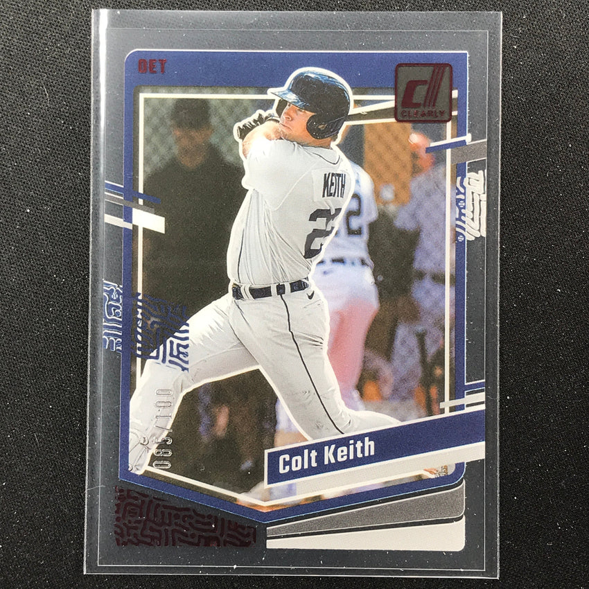 2023 Chronicles MLB COLT KEITH Clearly Donruss Red 85/100 #19