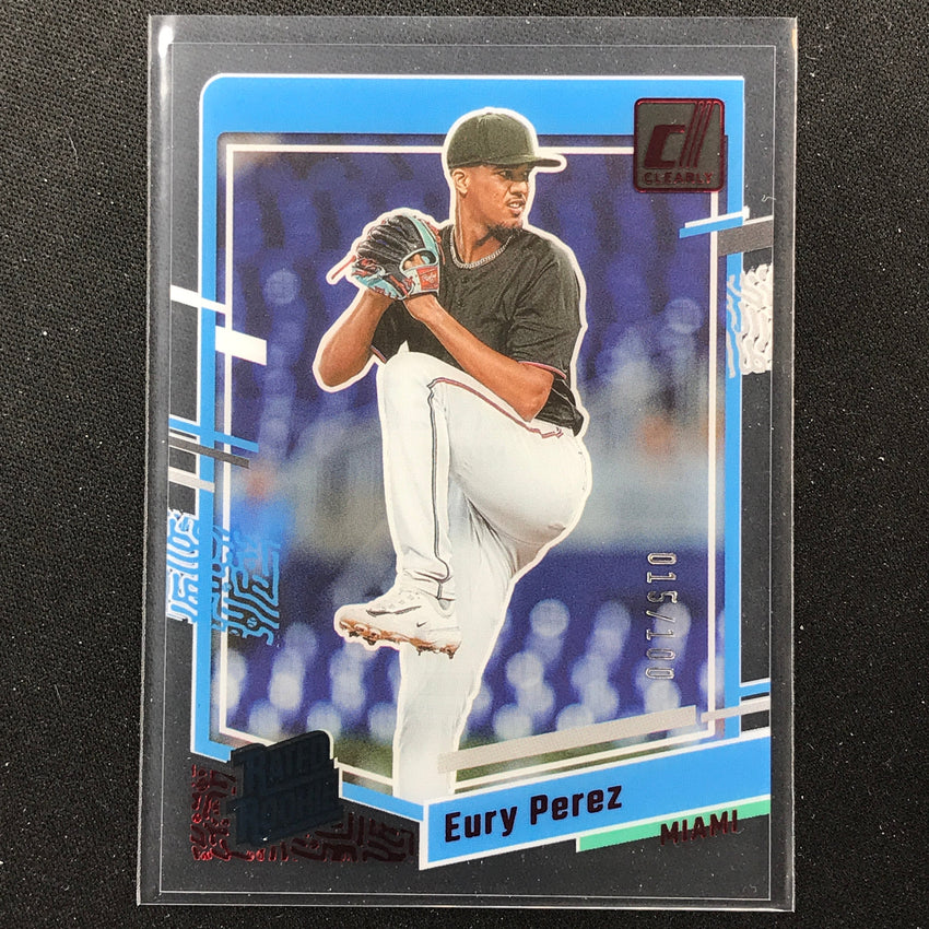 2023 Chronicles Mlb Eury Perez Clearly Donruss Rated Rookie Red 15/100