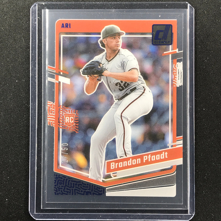 2023 Chronicles Mlb Brandon Pfaadt Clearly Donruss Rookie Blue 17/50