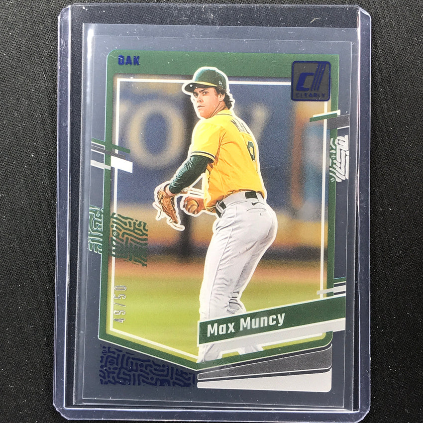 2023 Chronicles Mlb Max Muncy Clearly Donruss Blue 49/50