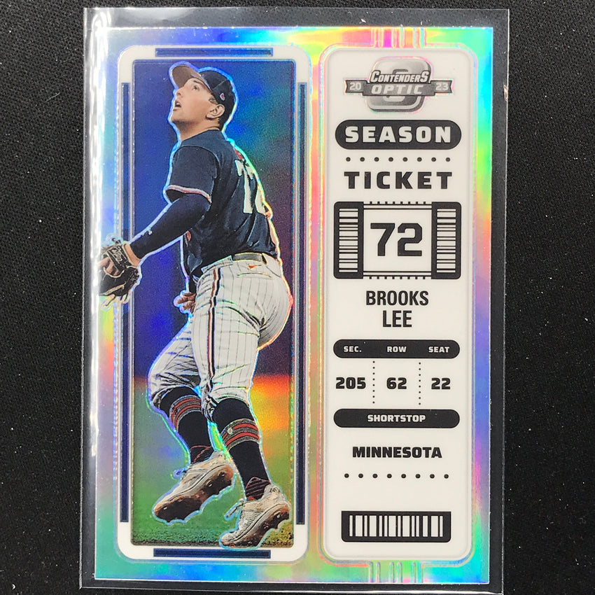 2023 Chronicles MLB BROOKS LEE Contenders Optic Season Ticket Silver Prizm #7