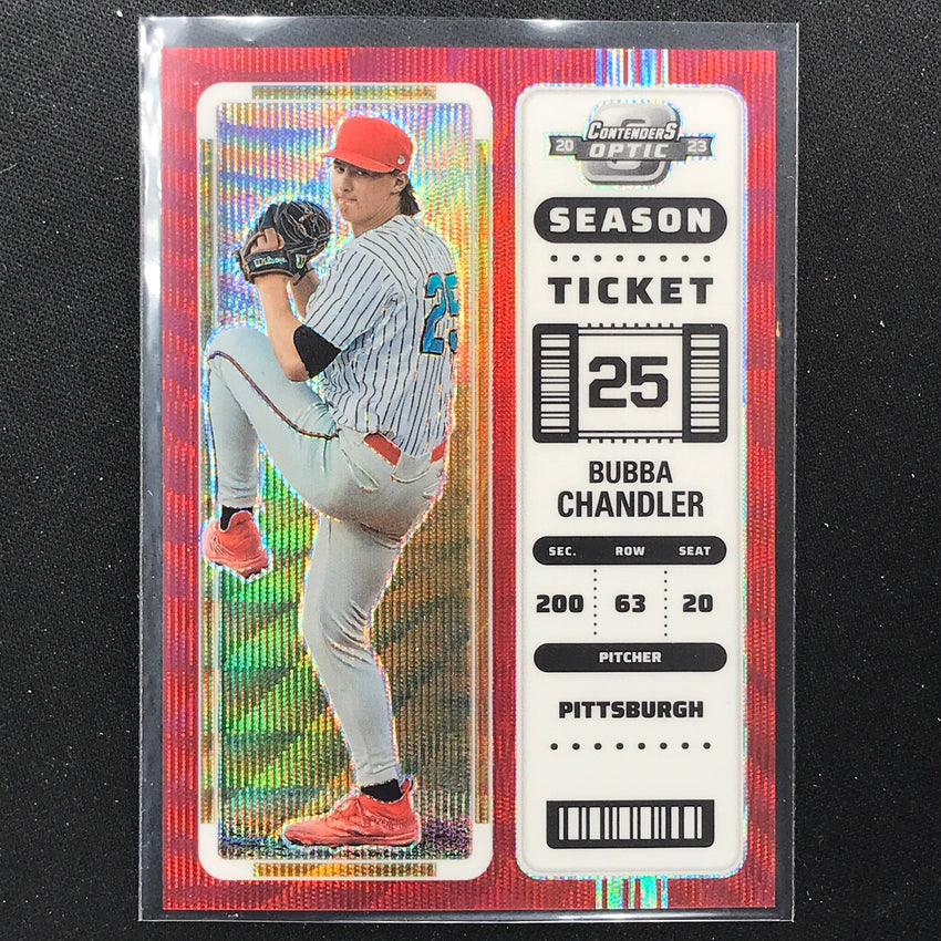 2023 Chronicles Mlb Bubba Chandler Contenders Optic Ticket Red Wave 180/199