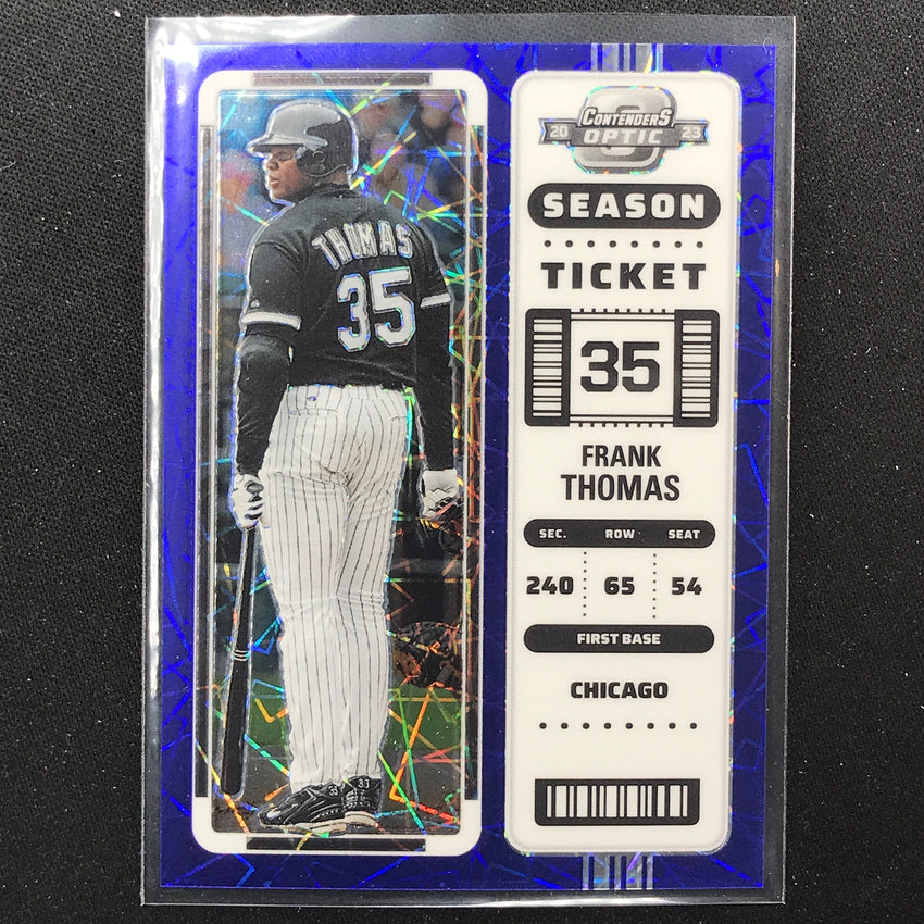 2023 Chronicles Mlb Frank Thomas Contenders Optic Ticket Blue Velocity 65/99